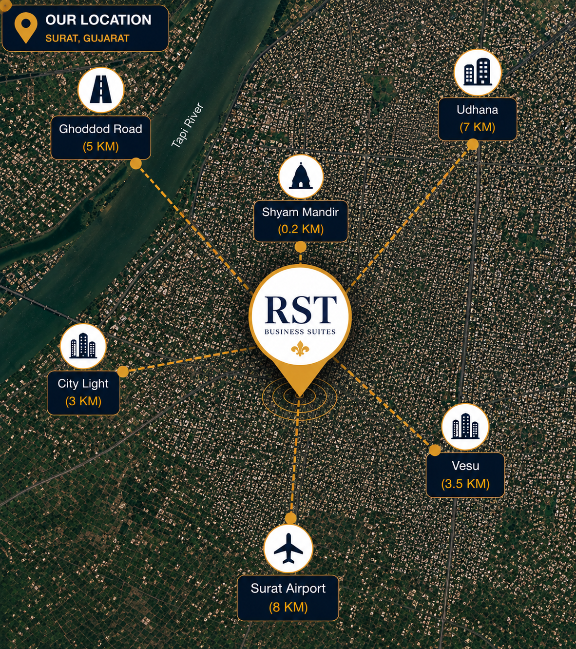 RST Business Suites in Surat
